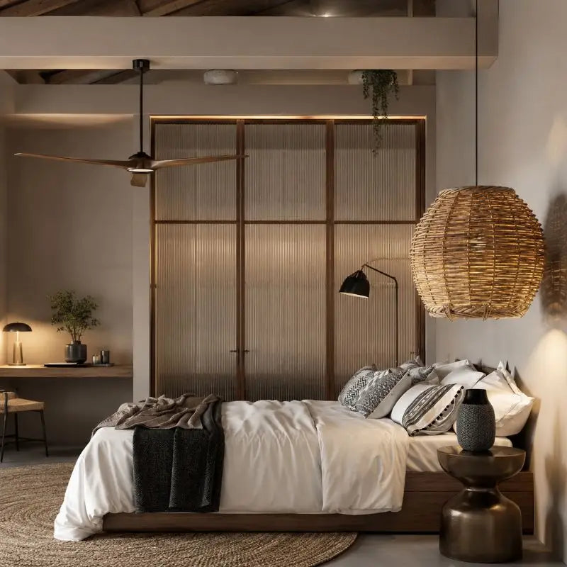 Suspension Moderne Rotin