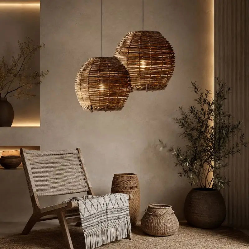 Suspension Moderne Rotin
