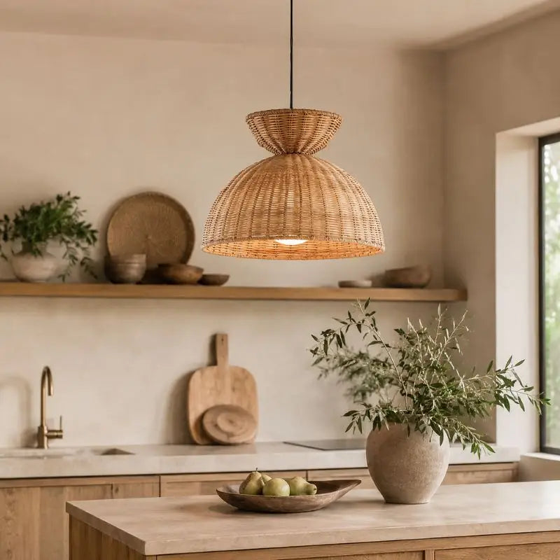 Suspension Rotin Cuisine