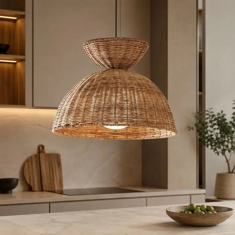 Suspension Rotin Cuisine