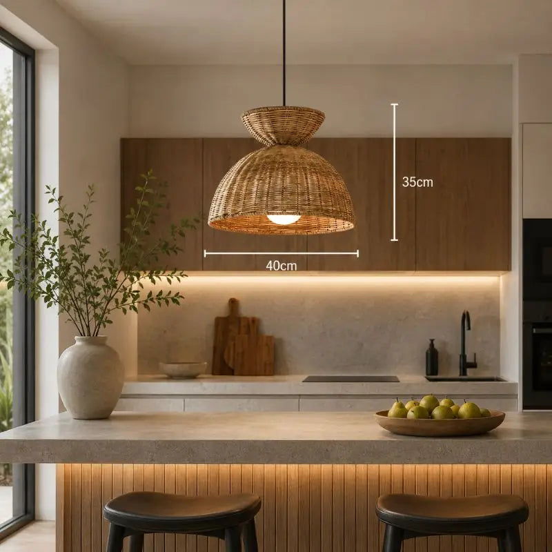 Suspension Rotin Cuisine - 40 x 35 cm