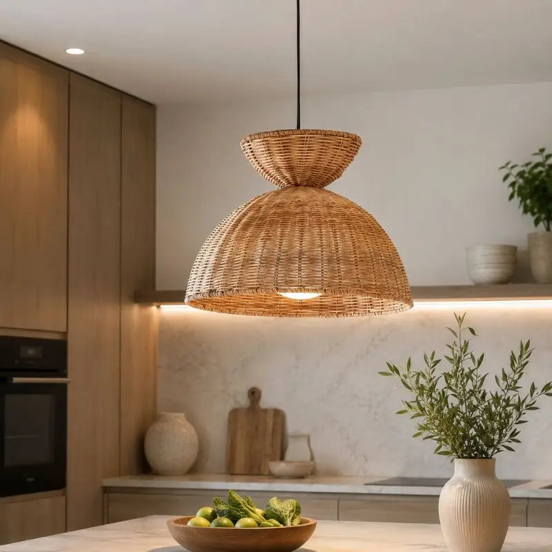 Suspension Rotin Cuisine