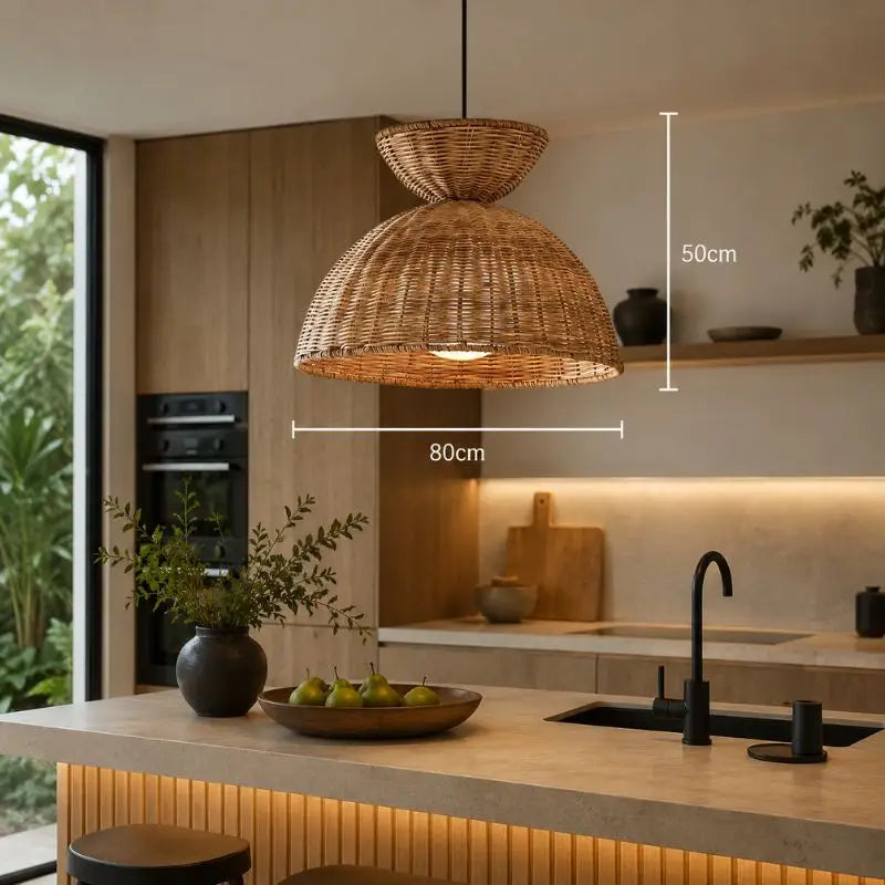 Suspension Rotin Cuisine - 80 x 50 cm