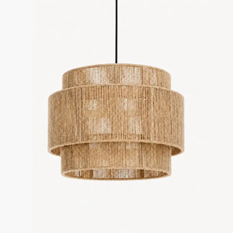 Suspension Rotin et Bambou Vintage