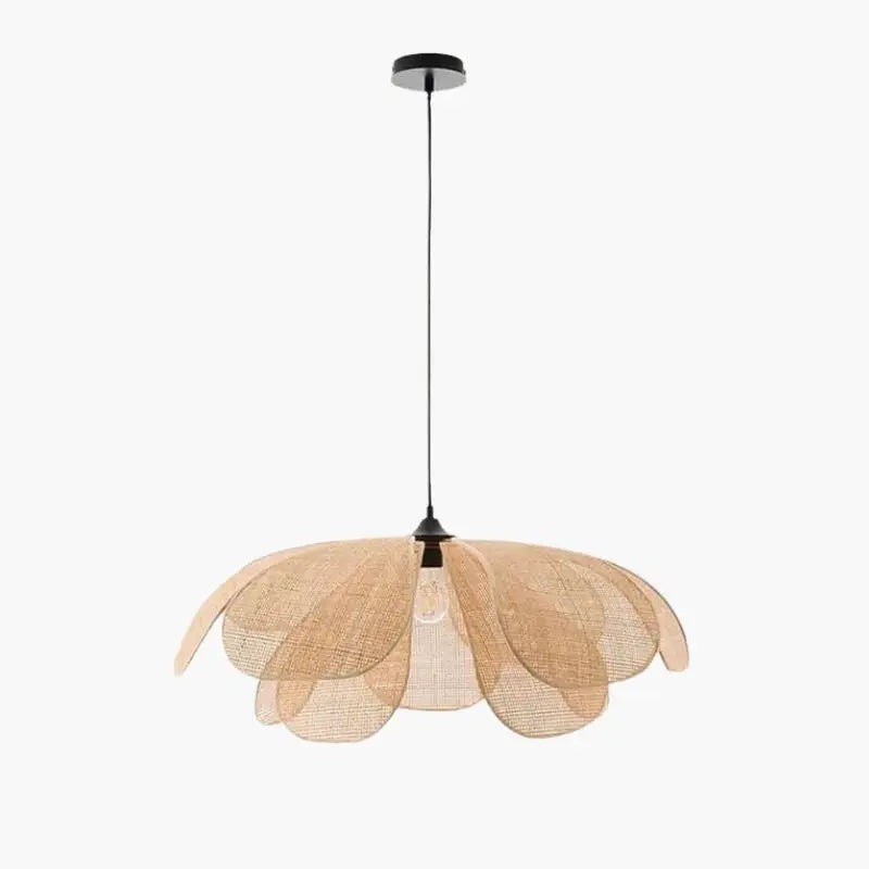 Suspension Rotin Fleur - 40 cm