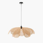 Suspension Rotin Fleur - 50 cm