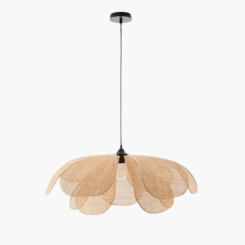Suspension Rotin Fleur - 50 cm