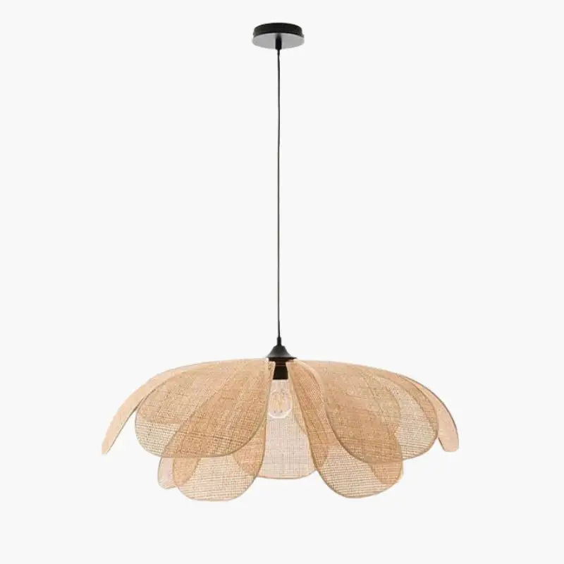 Suspension Rotin Fleur - 60 cm