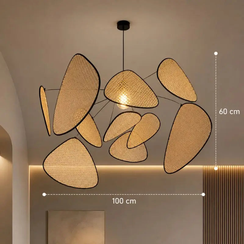 Suspension Rotin Grande Taille - 100 x 60 cm