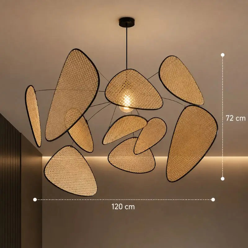 Suspension Rotin Grande Taille - 120 x 72 cm