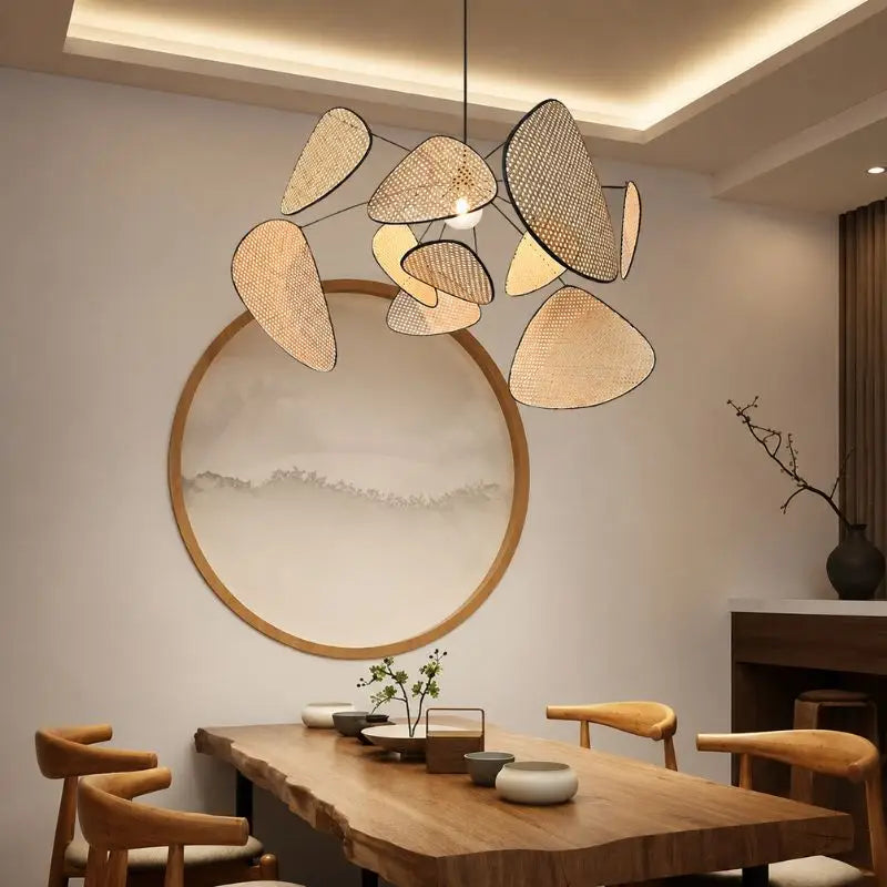 Suspension Rotin Grande Taille
