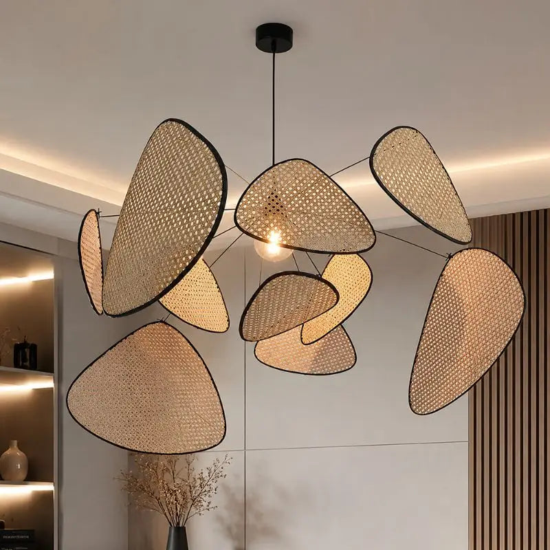 Suspension Rotin Grande Taille
