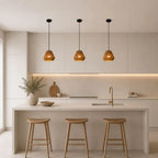 Suspension Rotin Îlot Cuisine