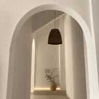 Suspension Rotin Salon