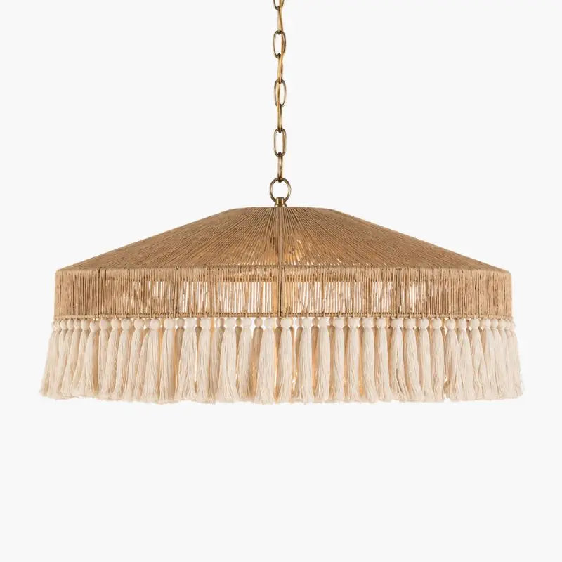 Suspension Rotin Vintage