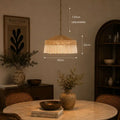 Suspension Rotin Vintage - 40 x 22 cm