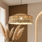 Suspension Rotin Vintage