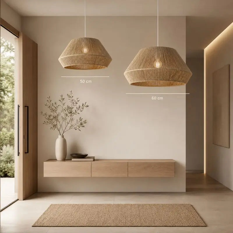 Suspension Salon Rotin