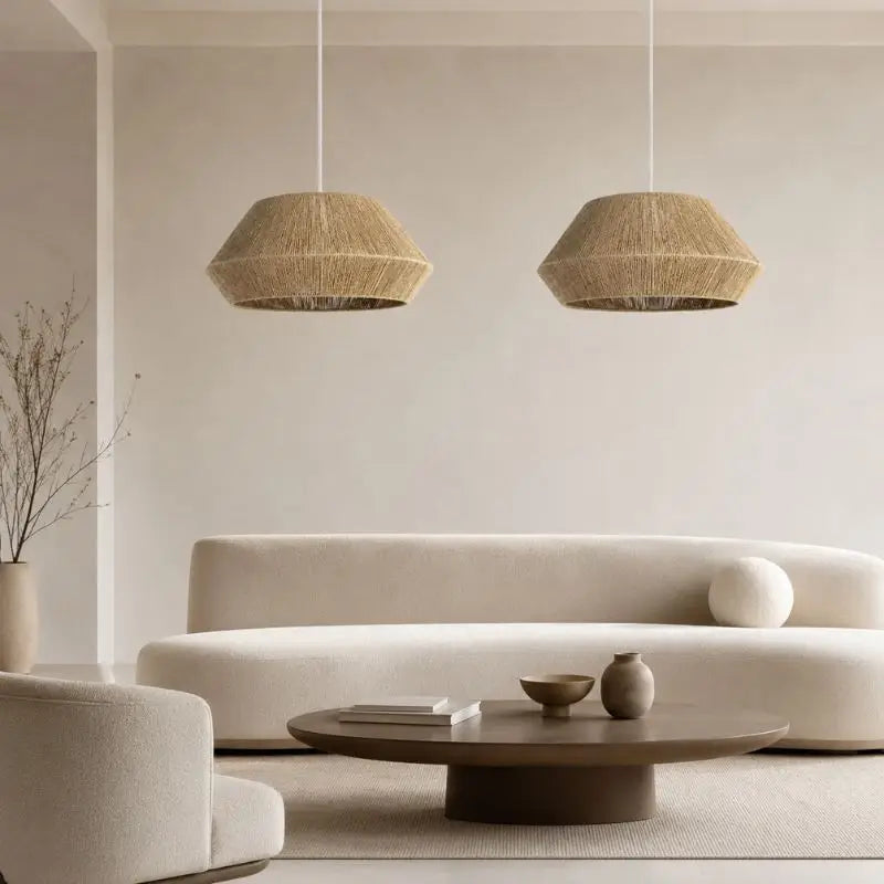 Suspension Salon Rotin