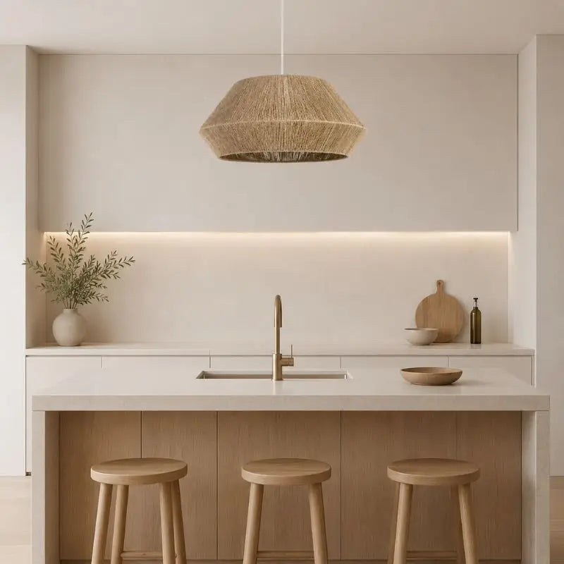 Suspension Salon Rotin