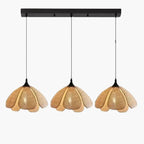 Suspension Triple Rotin - Naturel