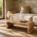 Table Basse à Thé en Rotin - 60 x 45 x 30 cm