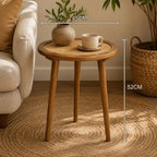 Table Basse d’Appoint en Rotin - 45 x 52 cm
