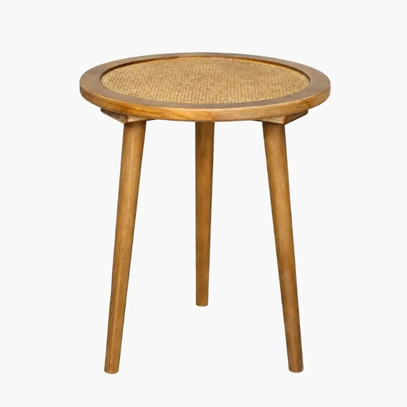 Table Basse d’Appoint en Rotin - 45 x 52 cm