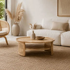 Table Basse de Salon en Rotin
