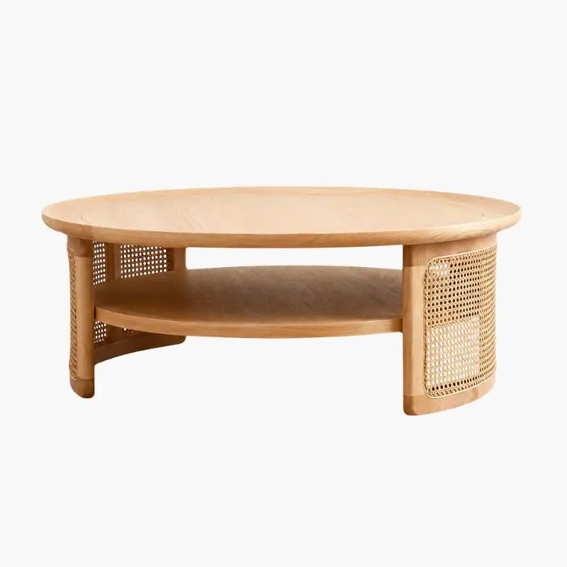 Table Basse de Salon en Rotin