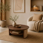 Table Basse de Salon en Rotin