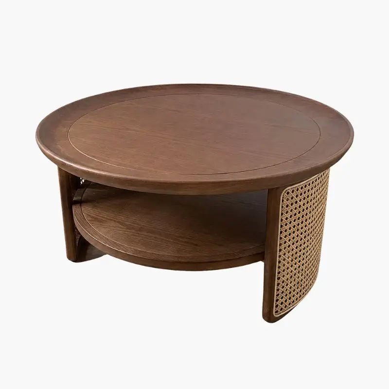 Table Basse de Salon en Rotin