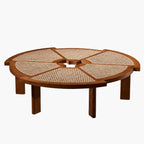 Table Basse Rotin Contemporaine