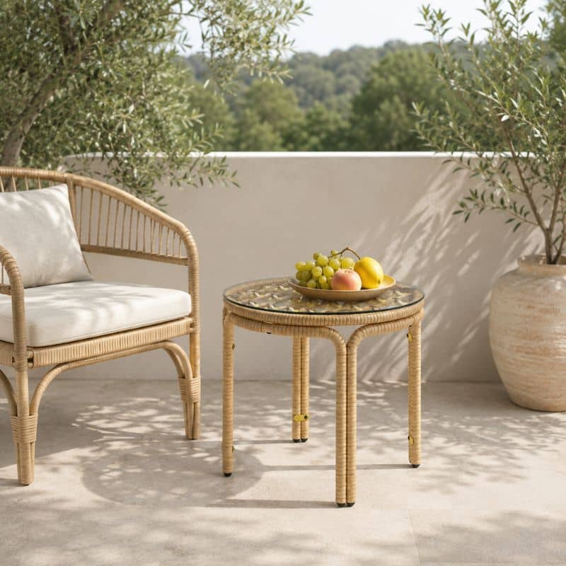 Table Basse Rotin Extérieur 