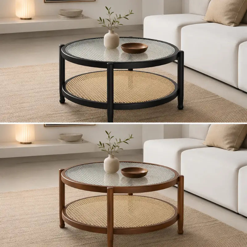 Table Basse Rotin Ronde