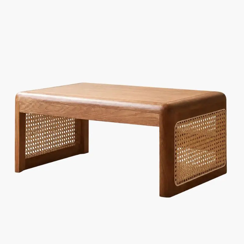 Table Basse Rotin Style Japonaise