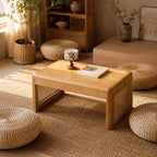 Table Basse Rotin Style Japonaise