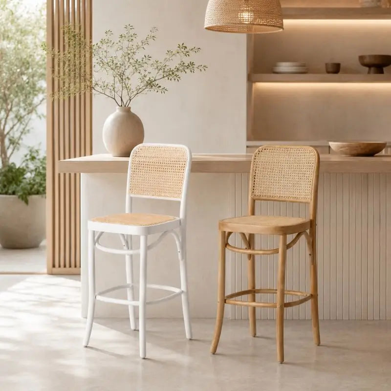 Tabouret Bar en Rotin