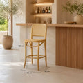 Tabouret Bar en Rotin - Beige