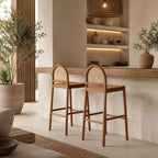 Tabouret Bar Rotin - 44 × 46 × 60 cm
