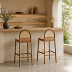 Tabouret Bar Rotin - 44 × 46 × 60 cm