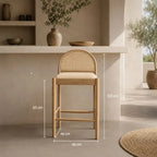Tabouret de Bar Rotin - 65 cm