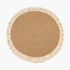 Tapis Rond en Rotin