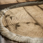 Tapis Rond en Rotin