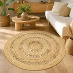 Tapis Rond Rotin - 120 cm