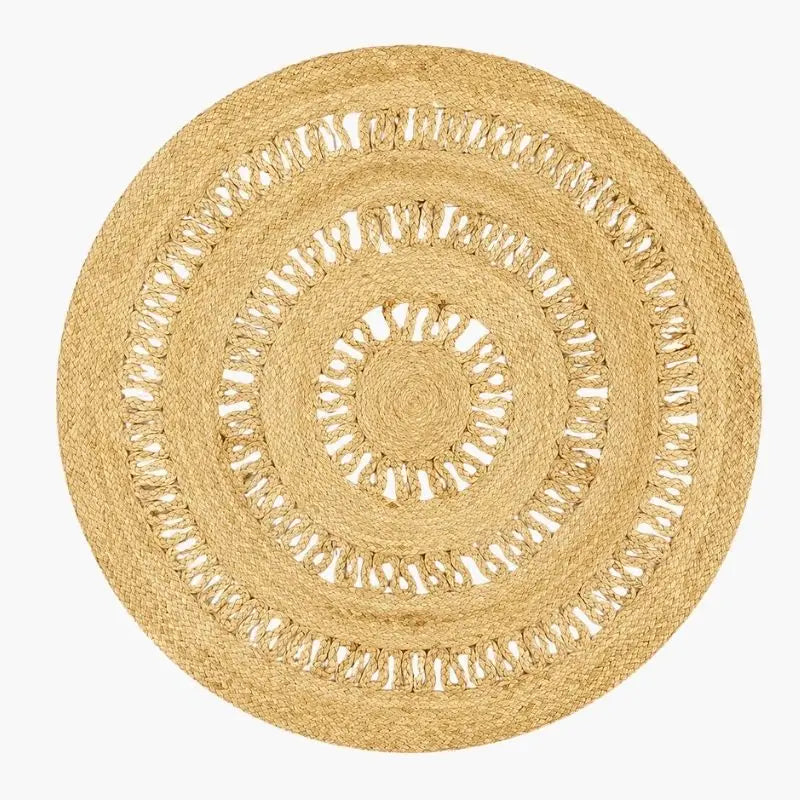 Tapis Rond Rotin - 120 cm