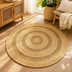 Tapis Rond Rotin - 120 cm